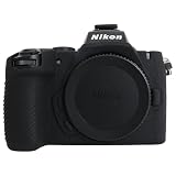 Rieibi Z50IIケース、つや消しシリコン保護ケース Nikon Z50IIミラーレスカメラ用、フルボディ軽量Nikon Z50 IIカメラカバー(カバーのみ)-ブラック