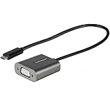 StarTech.com USB-C - VGA ディスプレイ変換アダプタ／USB Type-C（DP Altモード） - VGA ビデオコンバータ／1920x1200 1080p／30cmアダプタ一体型ケーブル／Thunderbolt 3互換／各種OS対応 CDP2VGAEC