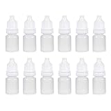 OFOWIN 24個 ドロップボトル プラスチック 5ml 半透明タイプ 安全キャップ付き ホワイト 液体貯蔵用ボトル 携帯便利 実験道具 エッセンシャルオイル容器 グルー オイル 水絵具 工芸品 アート 電子タバコ