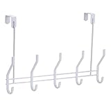 B Blesiya ドアハンガーフック 洋服収納ホルダー 多目的ハンギングラック ホワイト 5968923318e4a4c7d0f8ccb229986272