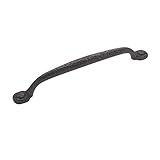 Hickoryハードウェアp2996-bi Refined素朴なPull、192 mm c /ブラックアイロン仕上げRefined素朴なPull、192 mm c /仕上げ
