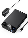 UGREEN 3.5インチ HDD ケース USB 3.2 Gen 1 ハードデスクケース 2.5/3.5インチ SATA 3.0対応 hdd/SSD ケース UASP対応 5Gbps高速転送 24TB容量対応 12V電源アダプター付属 2.5/3.5インチ 外付けケース PS4/TV/PC/ルーター等適用【USB A-USB-B ケーブル付き】】