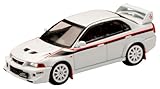 ホビージャパン HJ64 1/64 三菱ランサー GSR エボリューション 6 (T.M.E.) スペシャルカラーパッケージ (GF-CP9A) 2000 マッドフラップ付き スコーティアホワイト 完成品
