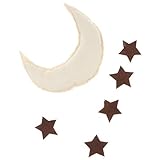 B Baosity ベビーベッド パーティー 月 ボール スター ガーランド 壁掛け 飾り 装飾品