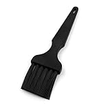 uxcell 抗静的ブラシ　ブラックプラスチック製ストレートハンドル　静電気防止クリーニングブラシ産業用ESD保護