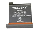 WELLSKY DJI OSAP01 Osmo Action Part 1 用 互換バッテリー AB1 純正品と同じよう使用可能 端子保護カバー付き