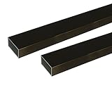 安田 アルミ角パイプ 2m 2.0x30x70mm ブロンズ 2本組