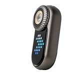 LOOP GEAR LOOPDOT LED懐中電灯 RGBピクセル画面 ゲーム内蔵 Type-C充電式 400ルーメン 軽量小型 防水 (灰)