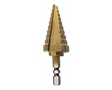 PerPure六角チタン ステップ コーン ドリル ビット　穴カッター　HSS鋼　6-25mm