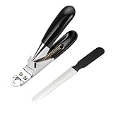 Pawnax 犬つめきり 小型犬 ステンレス製 犬つめきり 安全安心 初心者 爪研ぎ 小型犬 うさぎ 動物 爪ヤスリ付き ペット用 切りやすい 軽量 コンパクト 猫犬兼用 爪切り