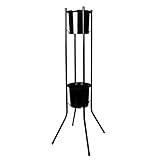切り花 店舗什器 フラワースタンド120H黒 6台セット 20069302 φ192×190mm SELON 花屋 フラワーショップ 花卉 花器