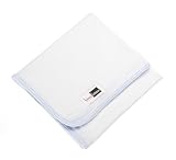BonnBonn Baby Antimicrobial Wicking Swaddling Blanket - Blue 42 x 42 [並行輸入品]