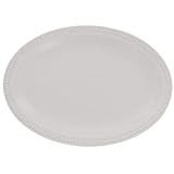 テーブルウェアイースト ドット オーバルプレート 27cm マットミルク ic-023-03