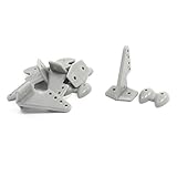 uxcell　rcラジコンパーツ　RC飛行機ロッカーアーム　プラスチック　グレー　5セット入り　RC飛行機の交換部品