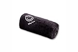 Bemini by Baby Boum 75 x 95cm Soother Blanket (Charcoal/ Nearly Black) by Baby Boum