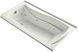 KOHLER 1257-LW-NY Mariposa 72-Inch x 36-Inch Alcove Whirlpool Bath with Bask Heated Surface, Tile Fl
