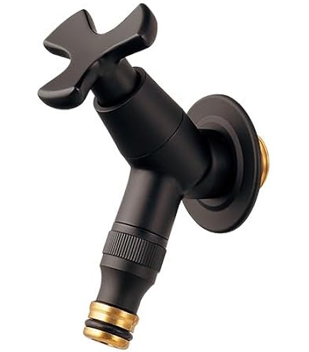 Amazon | カクダイ ガーデン用水栓 マットブラック 701-239-13 | 屋外水栓