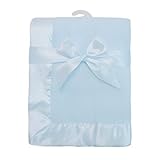 American Baby Company Fleece Blanket 30" X 40" with 2" Satin Trim by American Baby Company [並行輸入品]