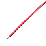 協和ハーモネット 単心ビニルコード 赤 10m VSF 1.25SQ 10m<RD>