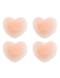 HAKDAY Reusable Silicone Adhesive Nipple Covers Breast Pads Gel Petals Pasties Bra Pad,2 pairs Heart
