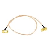 Right Angle SMA Male to Male Connector Adapter Pigtail Coaxial Cable 19.6 Long [並行輸入品]
