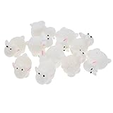 Viviseason(ビビシーズン) 置物 微景観 ミニ 動物 アヒル 亀 子犬 ひつじ ヤギ 乳牛 白鳥 ウサギ ペンギン ひよこ パンダDIY樹脂 工芸品 可愛い装飾品 小道具 小物 おしゃれ 1