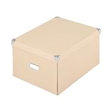 ぼん家具 ふた付き収納ボックス XLサイズ 約幅31×奥行40×高さ21cm カラーボックス整理 折りたたみ ピンク