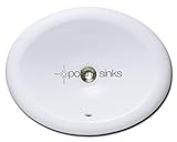 19 1 / 2 " x 15 3 / 8 "ドロップインバスルームシンク – ホワイト