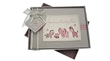 ホワイトコットンカードGrandma 's Boasting BookフォトアルバムToys範囲(ピンクギンガム)
