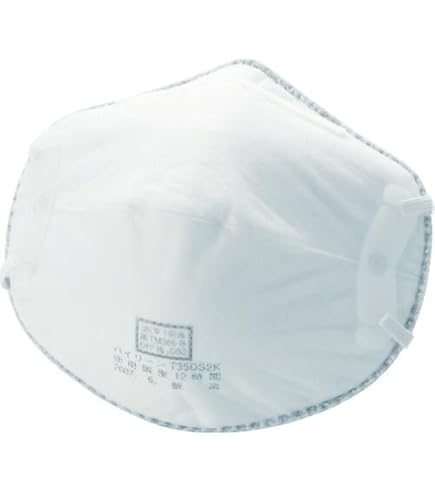 Amazon | [トラスコ中山] 使い捨て防じんマスク 10枚入 T35A-DS2A