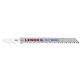 Lenox Tools 20315BT456S T-Shank Bi-Metal Fast Cut Jig Saw Blade, 4-Inch x 5/16-Inch x 6 TPI, 2-Pack 
