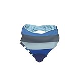 クーシーズ/Kushies 歯固め付き バンダナビブ スタイ よだれかけ 安全シリコン ティーザー (B02　ストライプ)