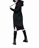 Spinas (スピナス) マタニティ レディース パーカー あったか 裏起毛 ワンピース 一枚で きまる 暖かい フード付き ワンピ 秋 冬 全2色（ワインレッド/ブラック）