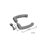 YKKAP メンテナンス部品 レバーハンドル (HH-K-38984) YW：ホワイト *製品色・形状等仕様変更になる場合があります*