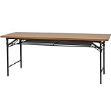 アイリスオーヤマ 会議テーブル 幅180×奥行60×高さ70cm MTN-1860H ブラウン