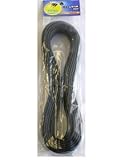 OHM 配線用 ビニール平行線 黒 2m 1500W (04-7472)
