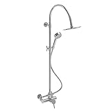 Parmir Water Systems SSB-414-T310 Fashion Series Complete Shower System with Hand Held Sprayer, Brus