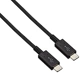 (超急速充電・次世代コネクタ) スマートフォン・タブレット用 タイプC-タイプCケーブル 2m オーム電機 SMT-L20CC-K