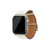 [BONAVENTURA] ボナベンチュラ AppleWatch用 レザーバンド(アダプター:シルバー) ノブレッサ 【38mm/40mm/41mm/42mm, M/Lサイズ】 ([ホワイト ] N40LSV-WH