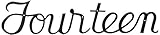 Montague Metal Products Large Script House Number, Fourteen [並行輸入品]