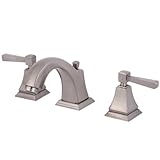 Kingston Brass FS4688DL Monarch Widespread Lead Free Lavatory Faucet with Retail Pop-Up Drain, Satin