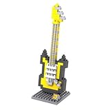 Gooband ® LOZダイヤモンドブロックイエローElectric Guitar電子音楽楽器互換Nanoブロック親子ゲームブロック子供の教育玩具A