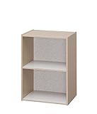 アイリスオーヤマ カラーボックス デザイン 2段 幅41.5×奥行29×高さ59.5cm フレンチオーク DCX-2