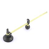 uxcell ガラスサークルカッター　レバーの長さ30cm　ラバー　ベース　ラウンド　ノブ　ブラック　ゴールドトーン　オレンジ