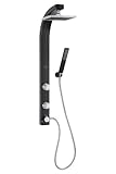 Pulse 1020-B Splash Shower Spa with Black ABS and Chrome Hardware, Black/Chrome by Pulse