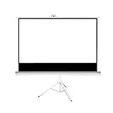 100インチ16 : 9画面ブラケットポータブルプロジェクタカーテンフラットピアノペイント( PVC )