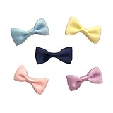 【ラッピングファクトリー】 ミニサテンリボンパーツ 3cm サテン 5色 50個セット 手芸 裁縫 (パステルセット)