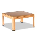 山善(YAMAZEN) 家具調和洋風こたつ(継脚付)(80正方形) ナチュラル SKY-F801H(NA)