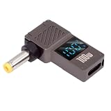 Cablecc USB-C タイプC スマート LED ディスプレイ入力から 100W 出力 DC 5.5x2.5mm ジャック電源 20V 5A PD 充電 65W アダプター ノートパソコン用