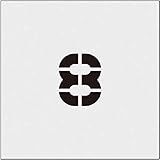 IM ステンシル 8 文字サイズ50×40mm AST32